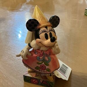 Disney Minnie Mouse Figurine - Pink and Gold Accents